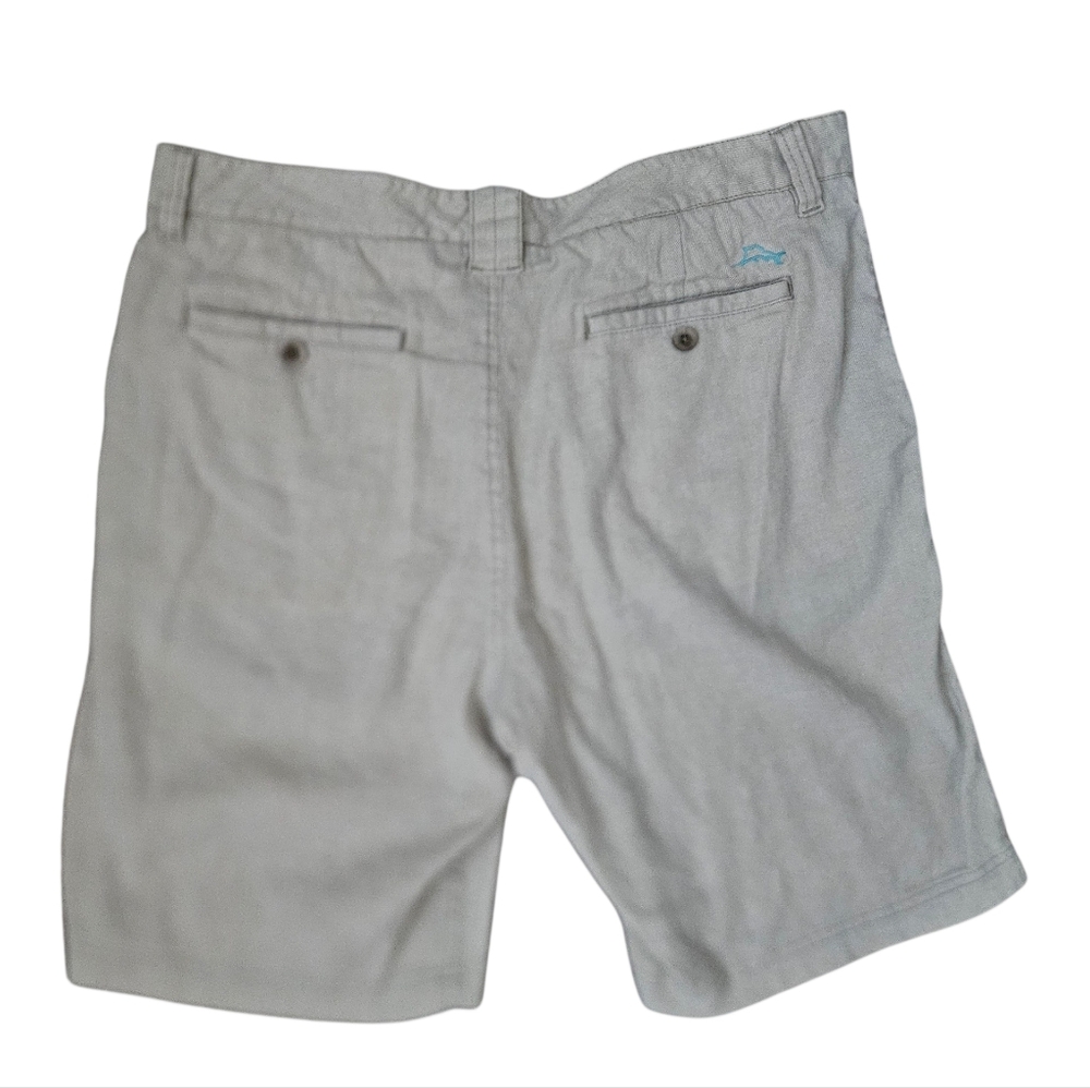 TOMMY BAHAMA Flat Front Linen Shorts | SZ 38" W / XL - Picture 3 of 7